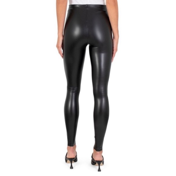 NWT Joie Black Faux Leather Legging, Contemporary fit, Sz. Medium. - Picture 3 of 8